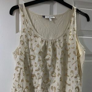 Xl Jennifer Lopez cream sleeveless top